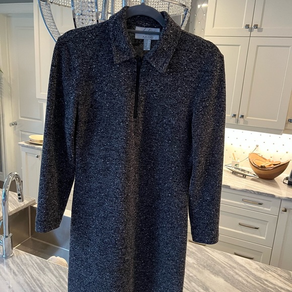 Vintage 1990 Algo does mod 1960s go go dress zip up front classic Nancy Sinatra - Picture 4 of 17